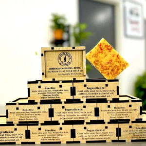Saffron Goat Milk Soap (10 পিস)