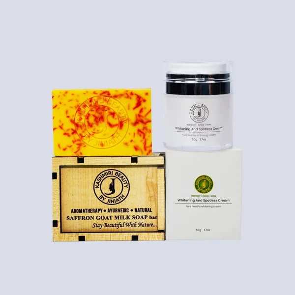 Saffron Goat Milk Soap+Whitening & Spotless Cream