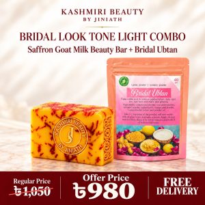 Saffron Goat milk beauty bar + Bridal uptan